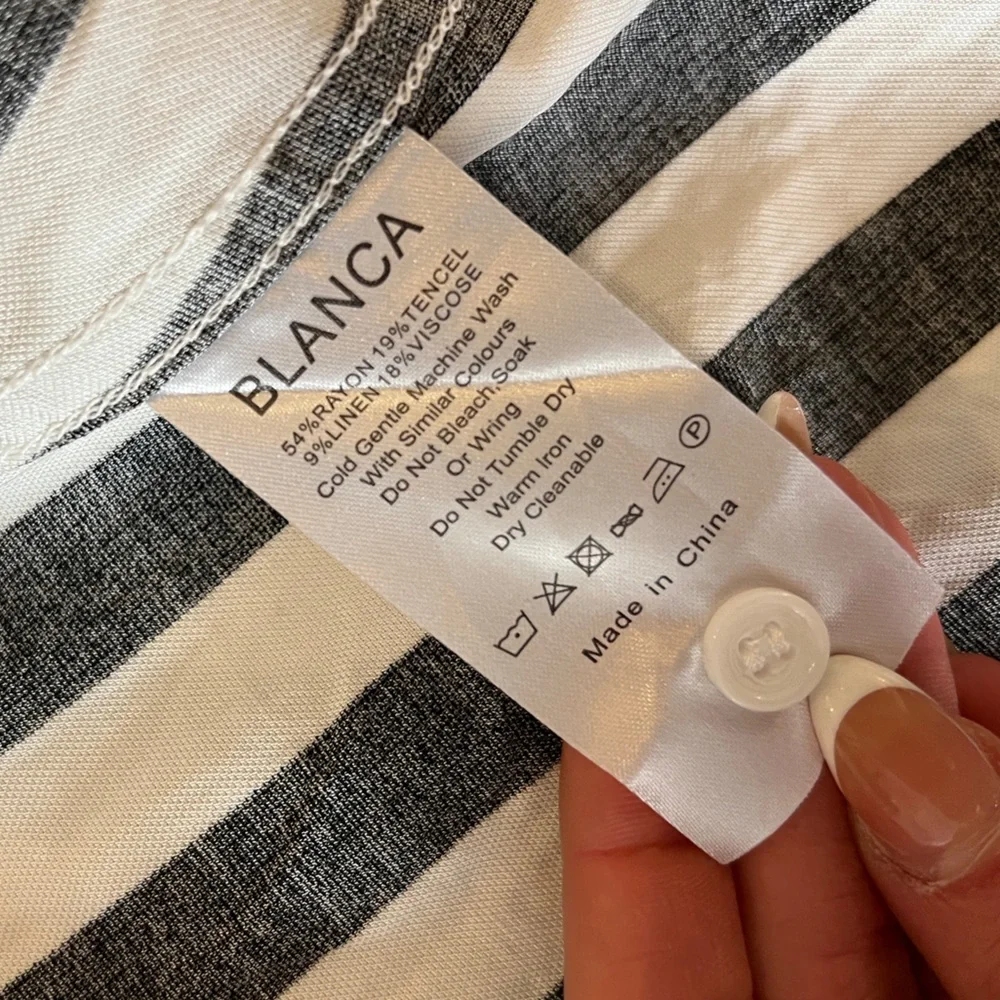 Dillon Shirt in Black & White BLANCA - Picture 7 of 11